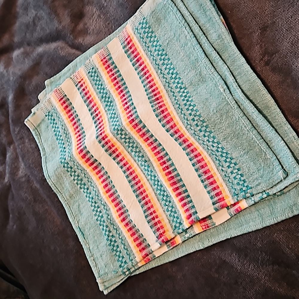 Cloth napkins striped 11x11" set of 8